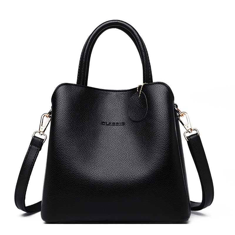 Elegant Large Capacity PU Leather Tote Bag