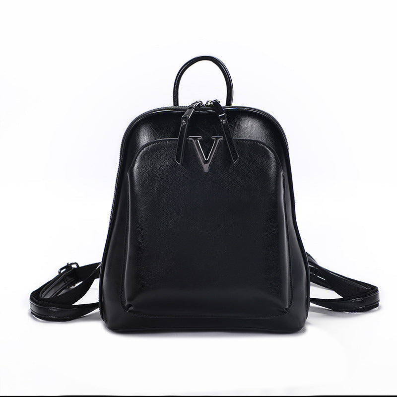 Multifunctional Genuine Leather Women's Backpack
