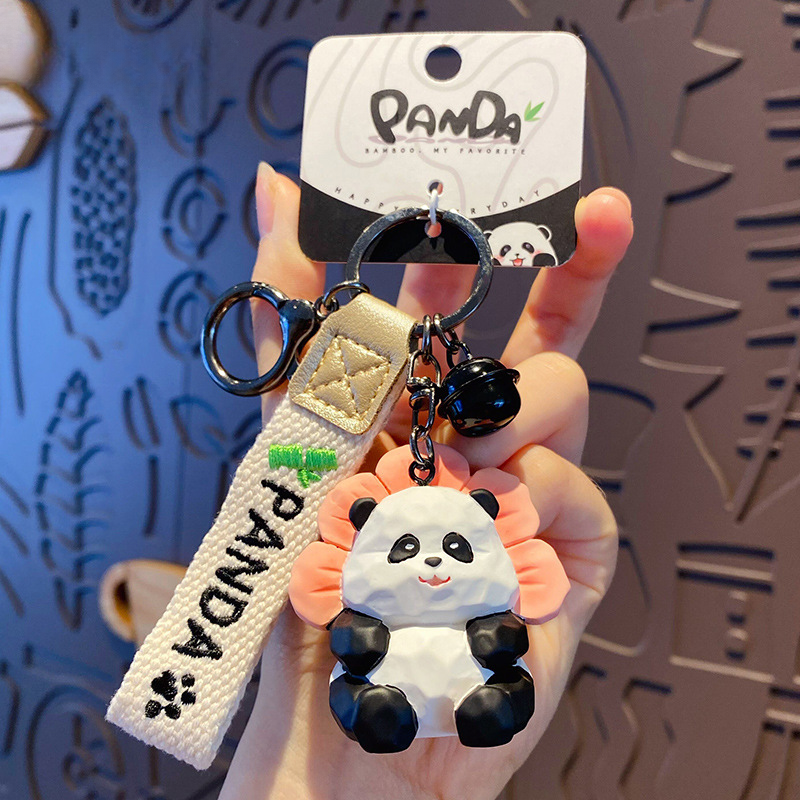 Creative Resin Panda Keychain