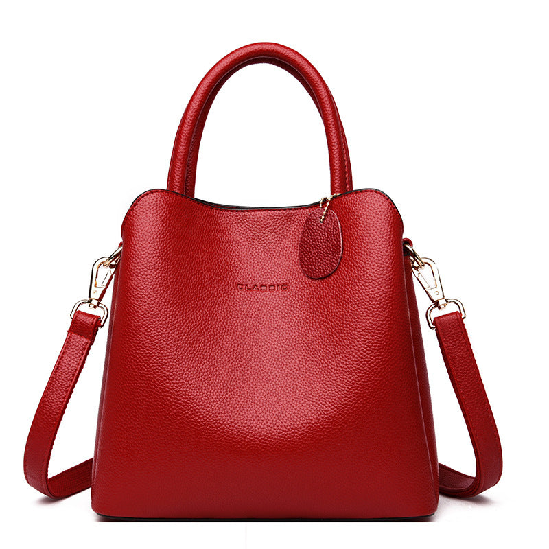 Elegant Large Capacity PU Leather Tote Bag