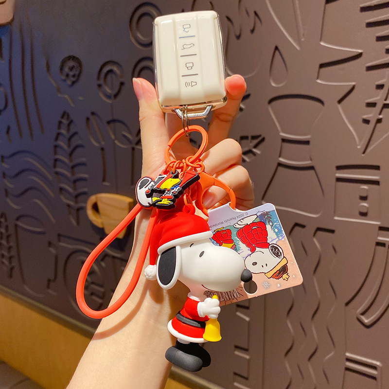 Snoopy Christmas Keychain