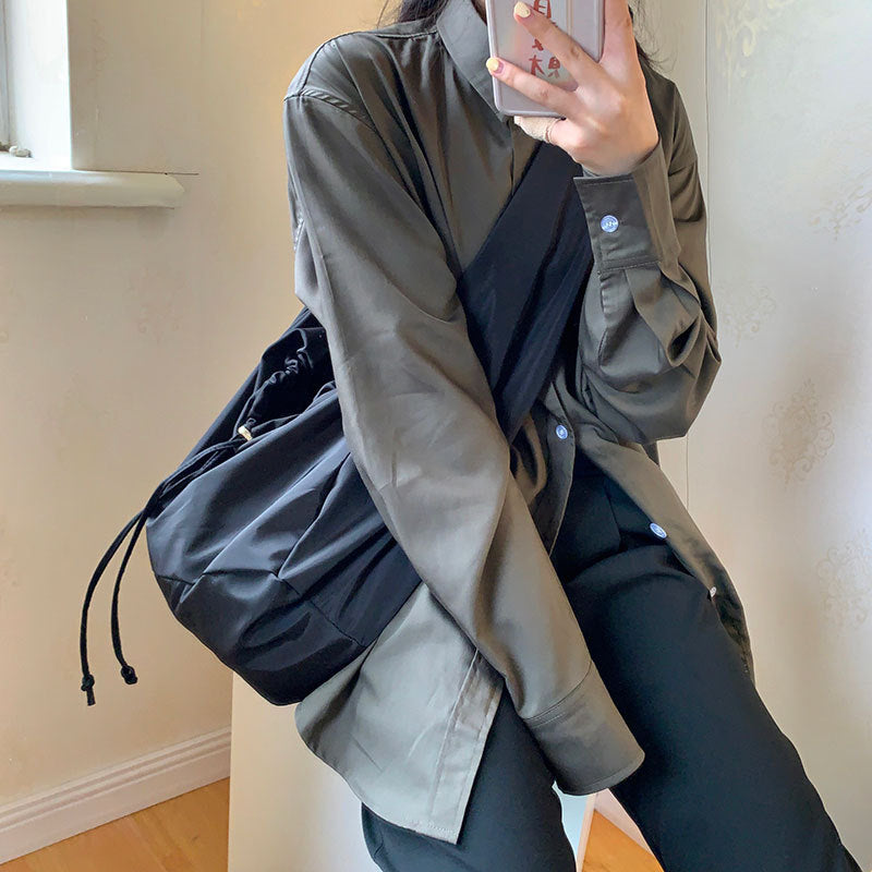 Fashionable Canvas Underarm Shoulder Bag