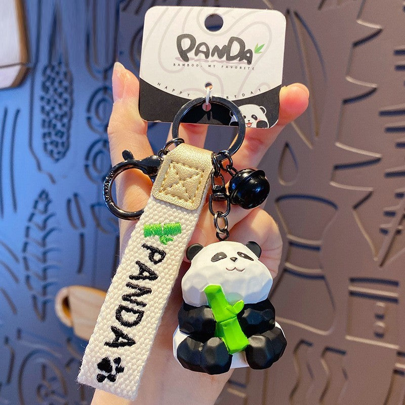 Creative Resin Panda Keychain