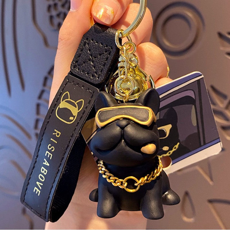 Cool Bulldog Keychain