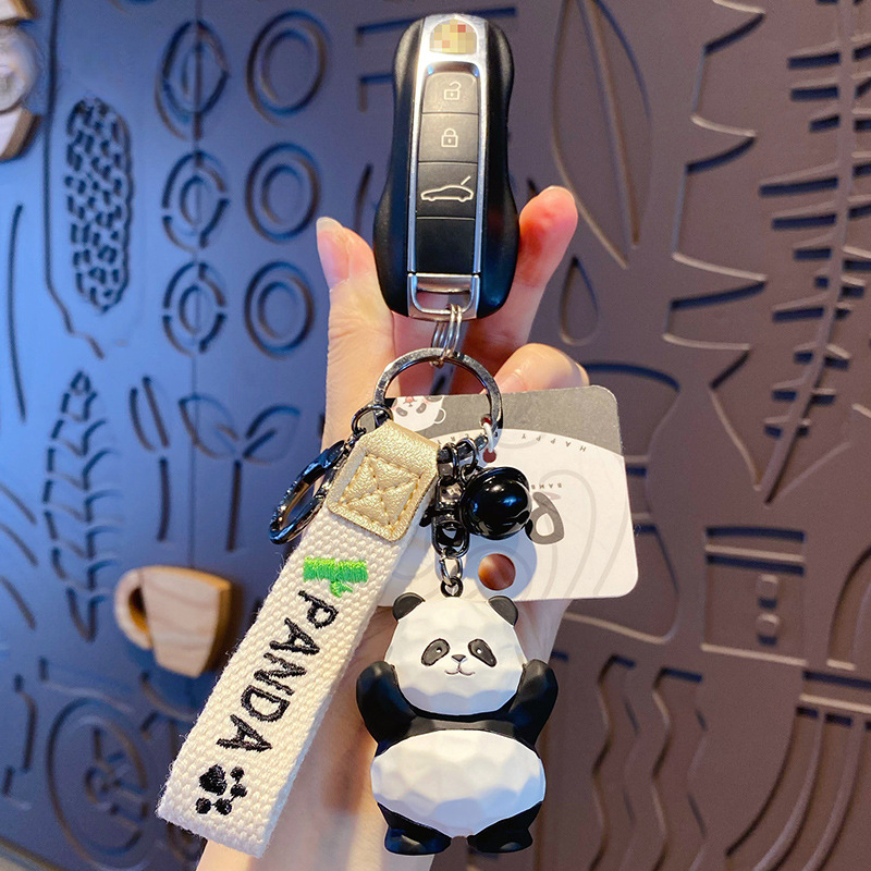 Creative Resin Panda Keychain