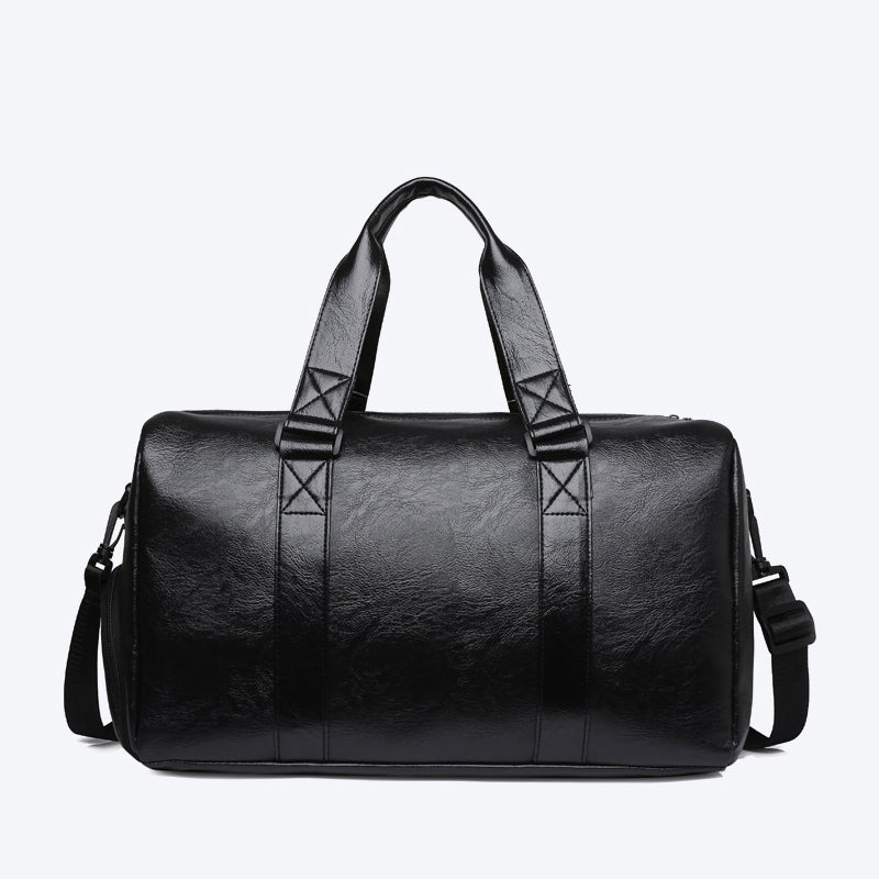 Feisha PU Leather Waterproof Fitness Travel Duffle Bag