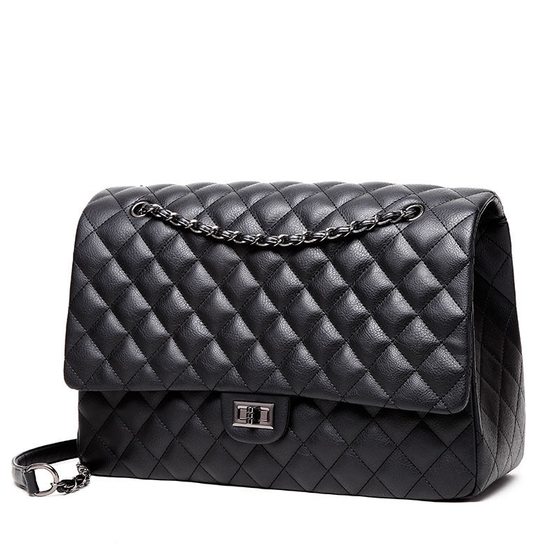Chanel Style Rhombus Chain Mommy Travel Tote Bag