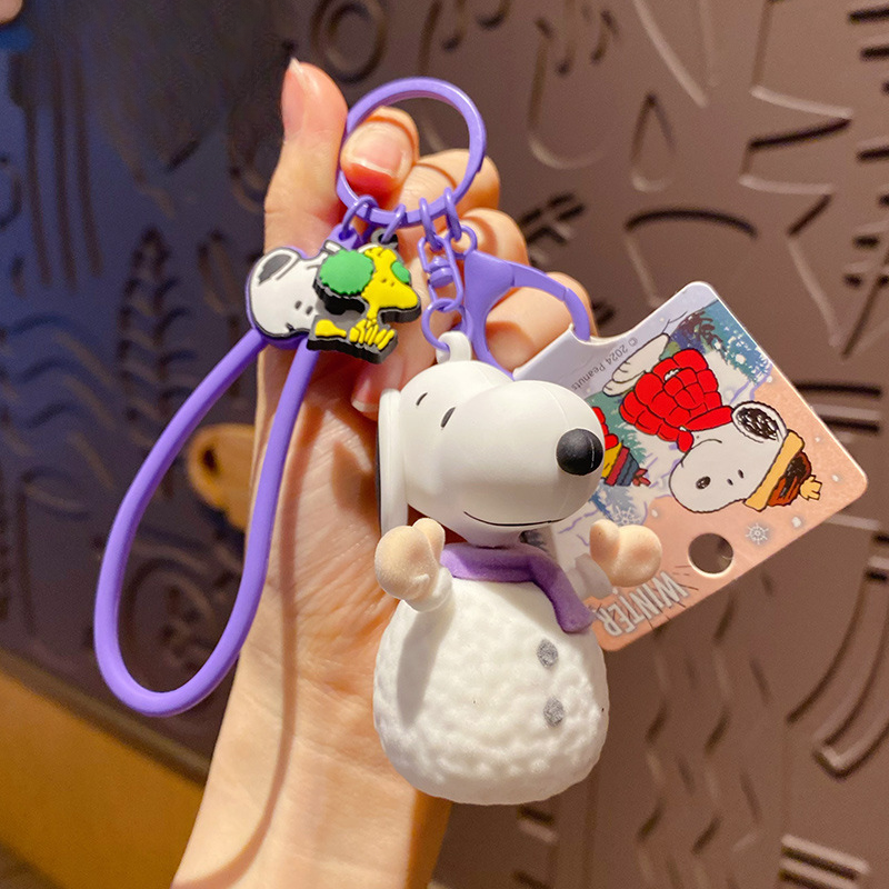 Snoopy Christmas Keychain