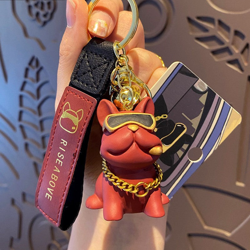 Cool Bulldog Keychain