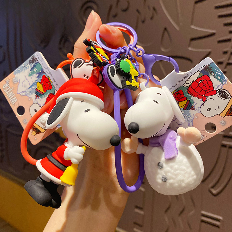 Snoopy Christmas Keychain