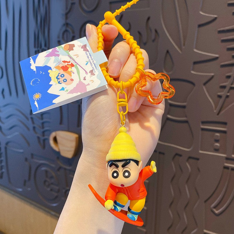 Crayon Shin-Chan Ski Edition Keychain