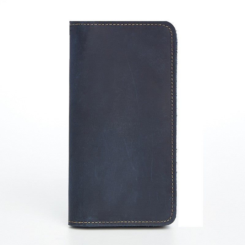 Leather Men's Long Retro Clutch Wallet
