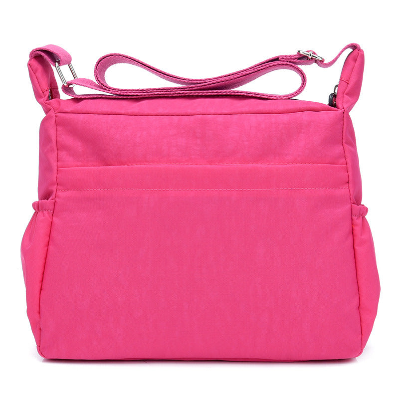 Floral Lightweight Nylon Shoulder Crossbody Bag