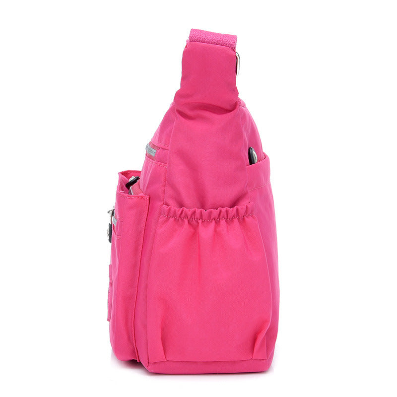 Floral Lightweight Nylon Shoulder Crossbody Bag