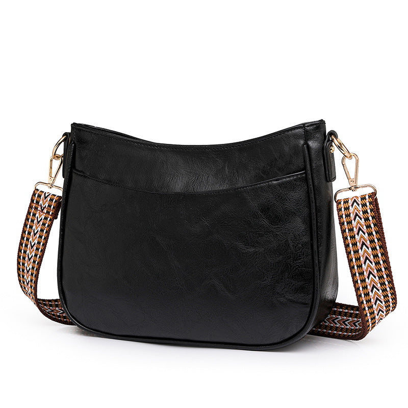 Retro PU Leather Commuter Crossbody Tote for Women