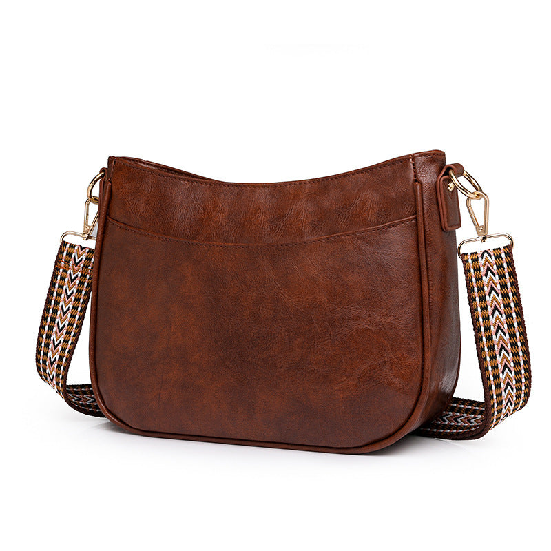 Retro PU Leather Commuter Crossbody Tote for Women