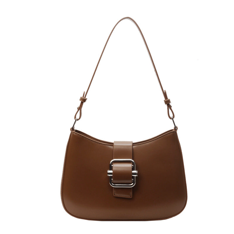 French Retro Solid Underarm Shoulder Messenger