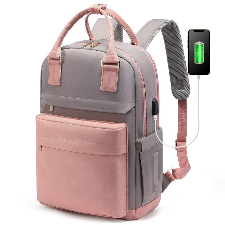 Fashion Large Capacity Girls' Oxford Cloth Backpack