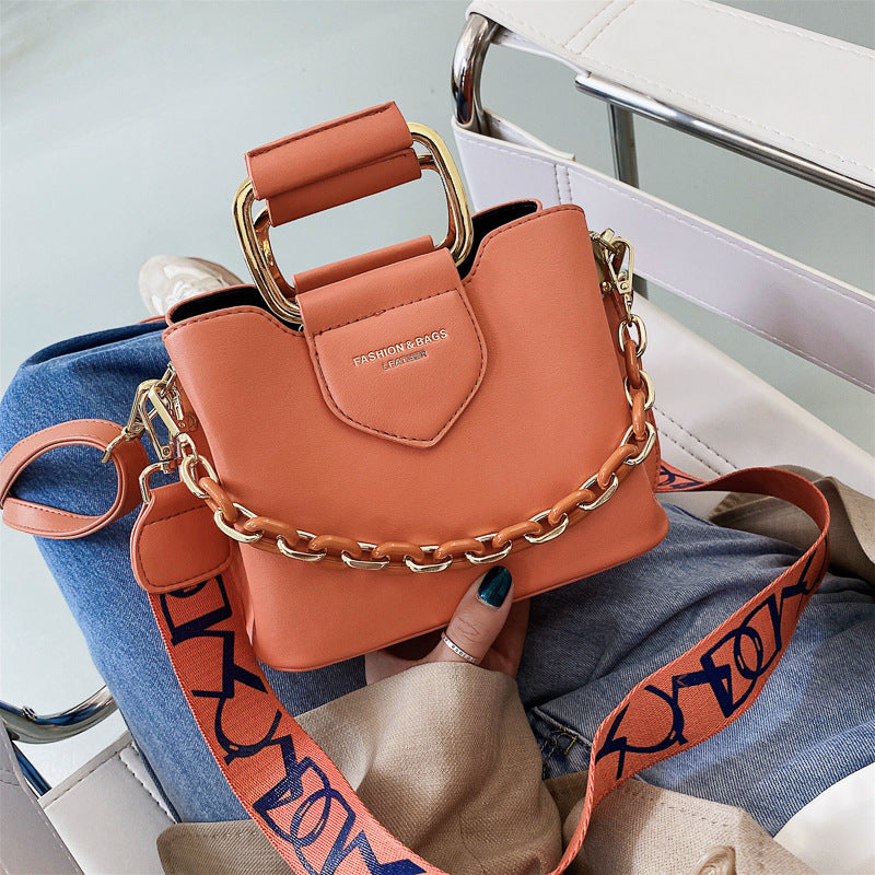 Chain Bucket Crossbody Bag