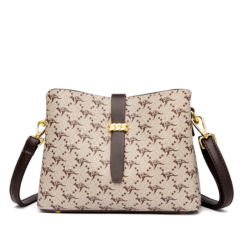 Fashion Printed Ladies Shoulder Bucket Bag