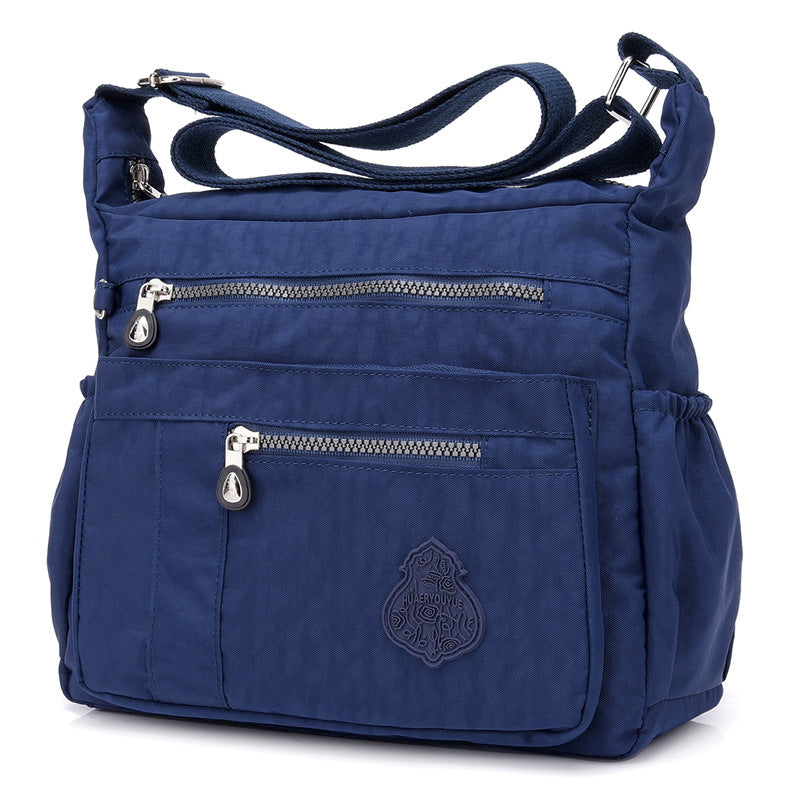 Floral Lightweight Nylon Shoulder Crossbody Bag