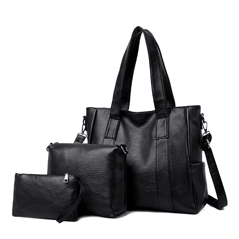Three-Piece Women's Tote and Messenger Set
