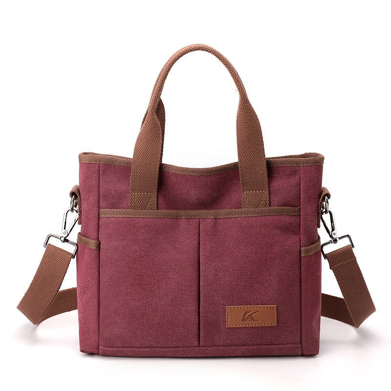 Trendy Style Canvas Messenger Bag for Women