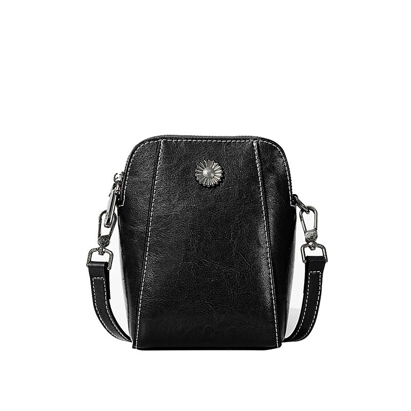 Customizable Genuine Leather Women's Mini Crossbody Bag