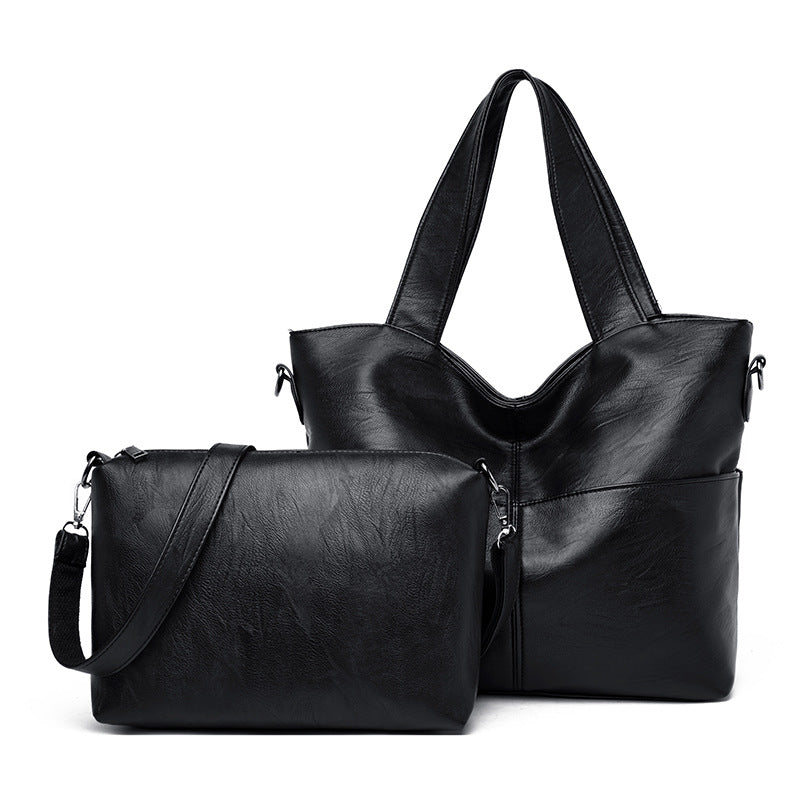 Large Capacity Women's Shoulder and Messenger Bag Set