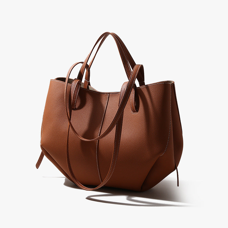 Top Layer Cowhide Women's Tote Handbag