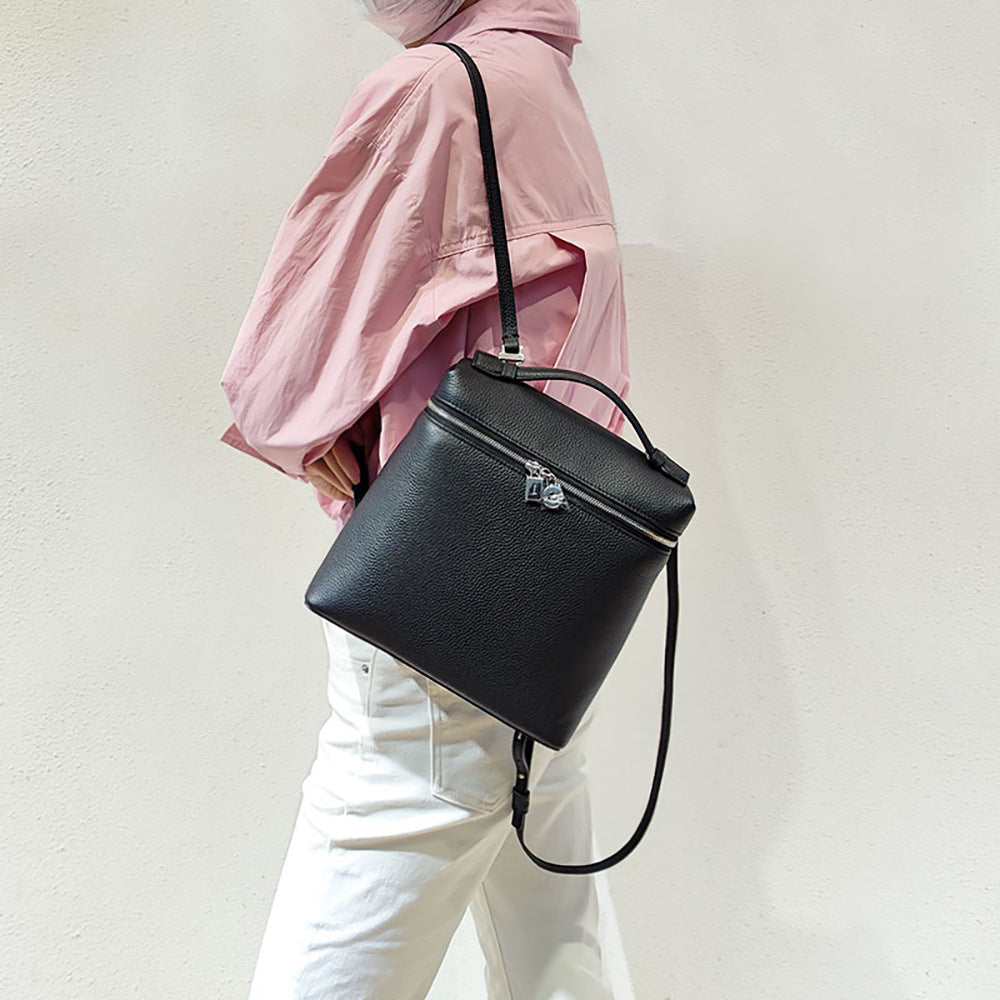 Customizable Genuine Leather Women's Fashion Backpack