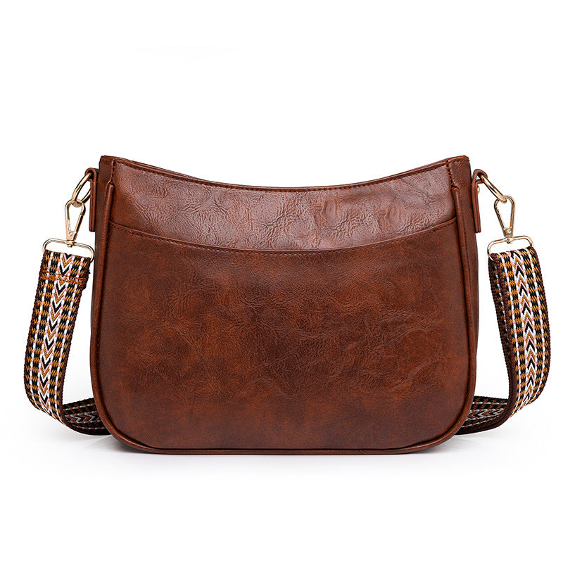 Retro PU Leather Commuter Crossbody Tote for Women