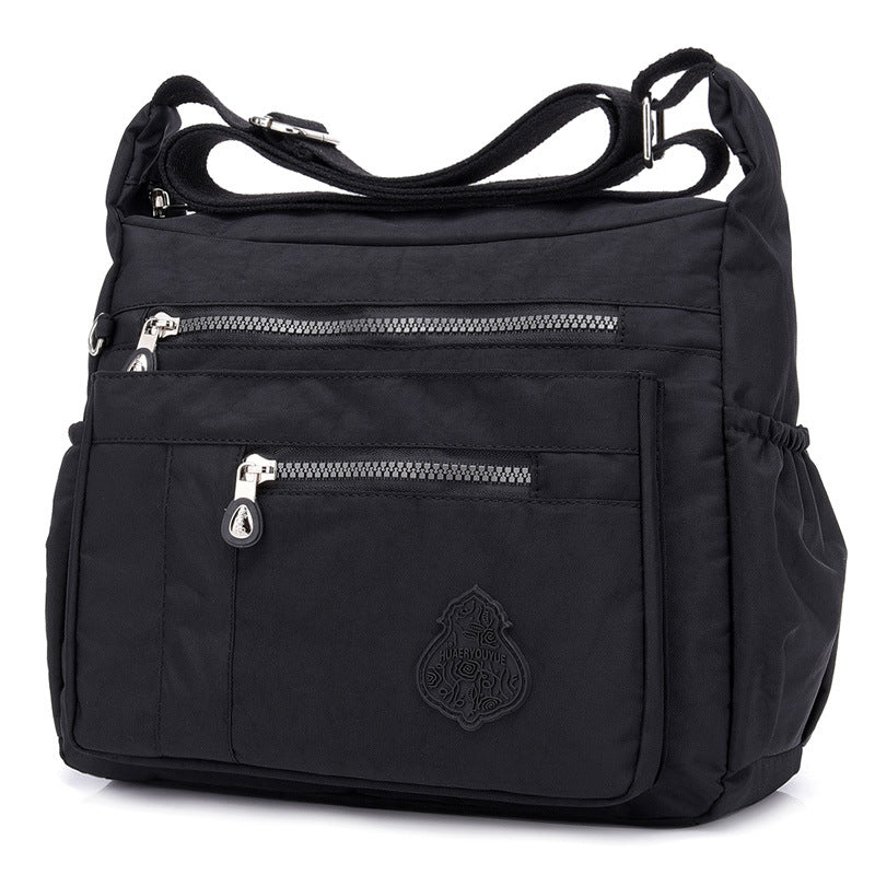 Floral Lightweight Nylon Shoulder Crossbody Bag