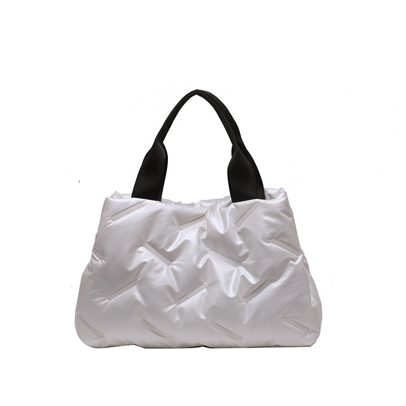 Down Cotton Canvas Oxford Handheld Shoulder Tote