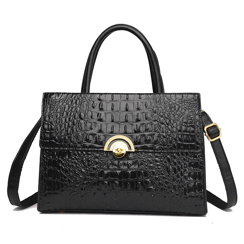 Crocodile Pattern Versatile Women's Handbag