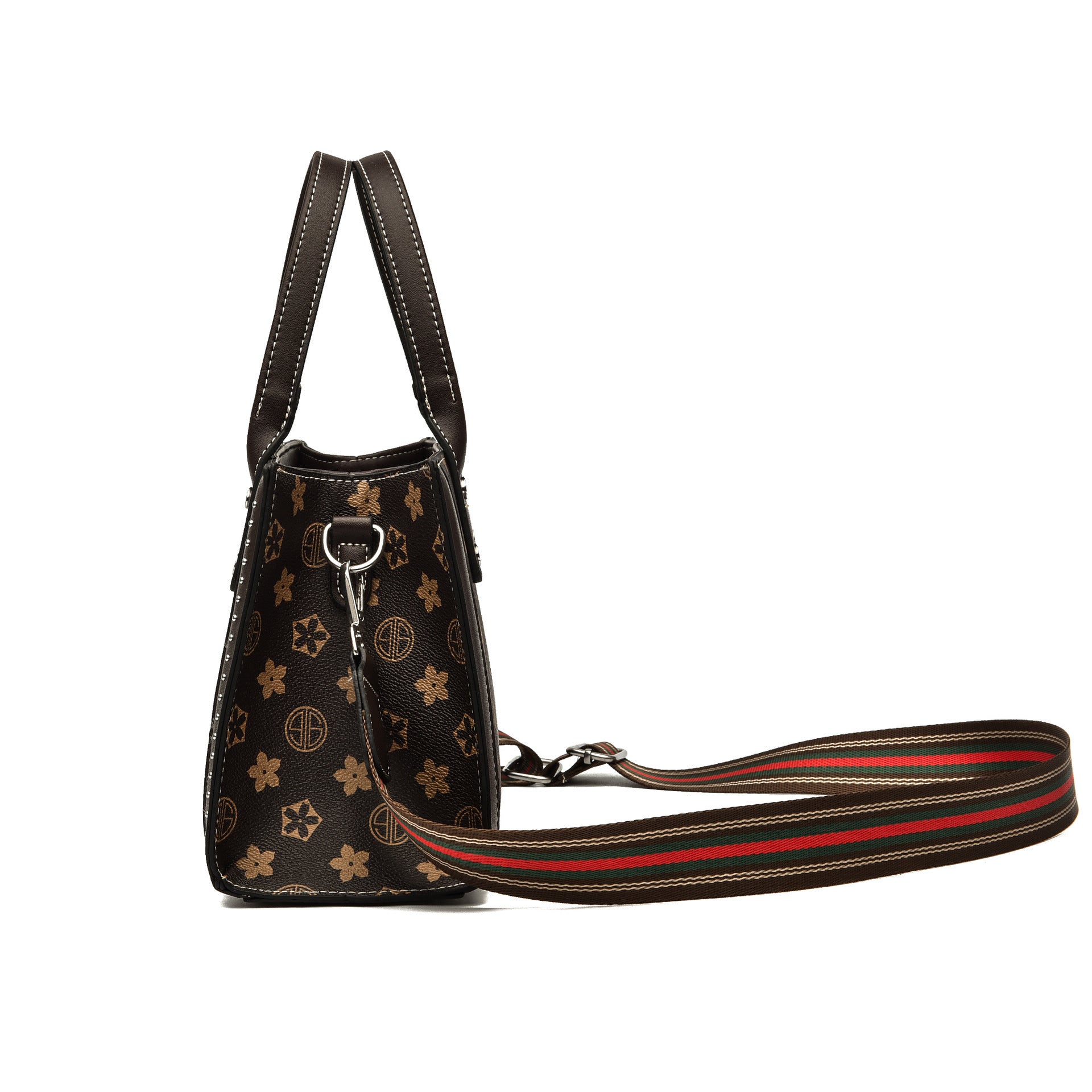 Summer Oblique Print Crossbody Handbag