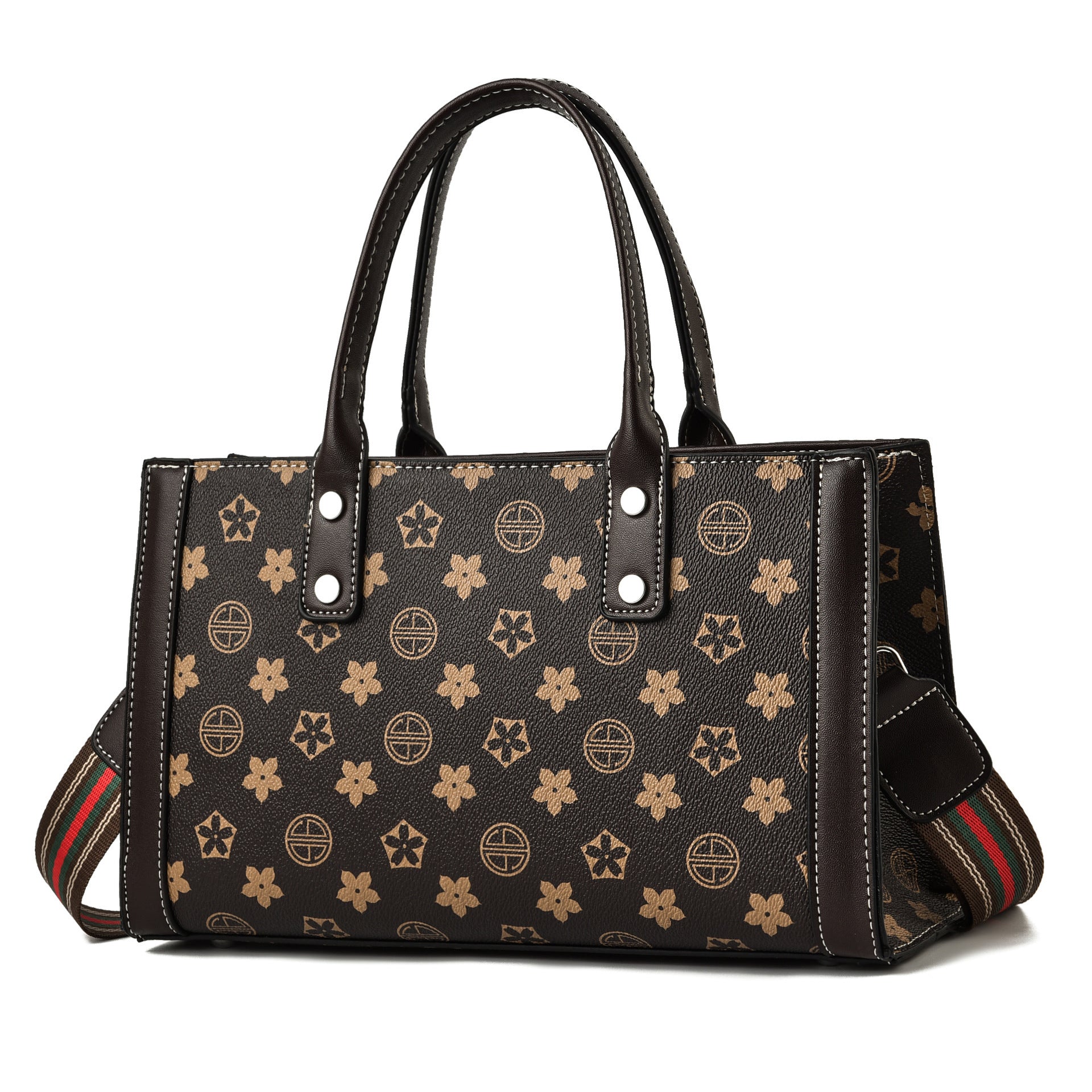 Summer Oblique Print Crossbody Handbag