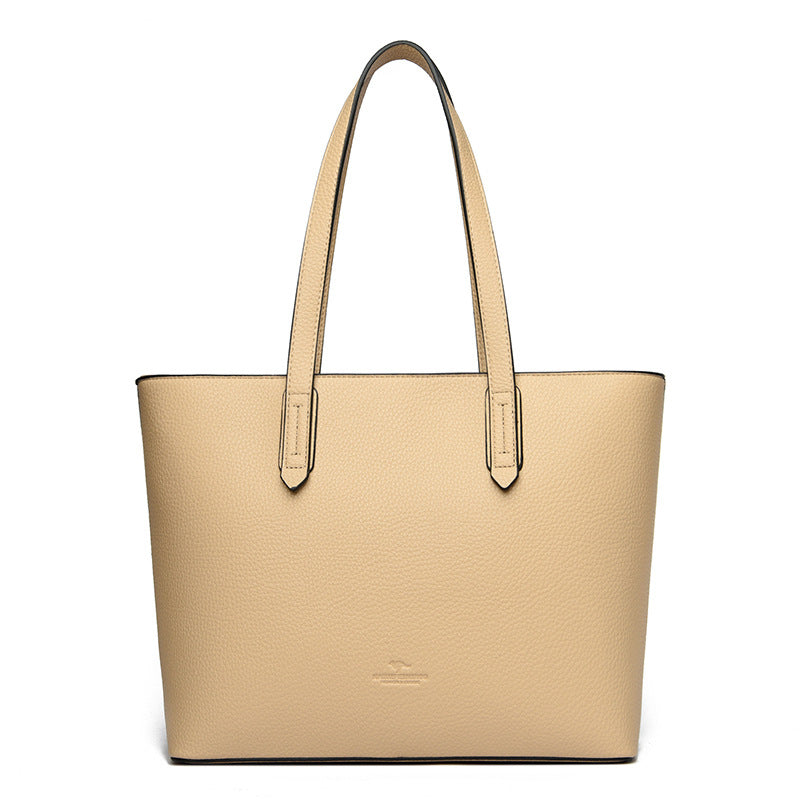 Retro PU Leather Shopping Shoulder Bag
