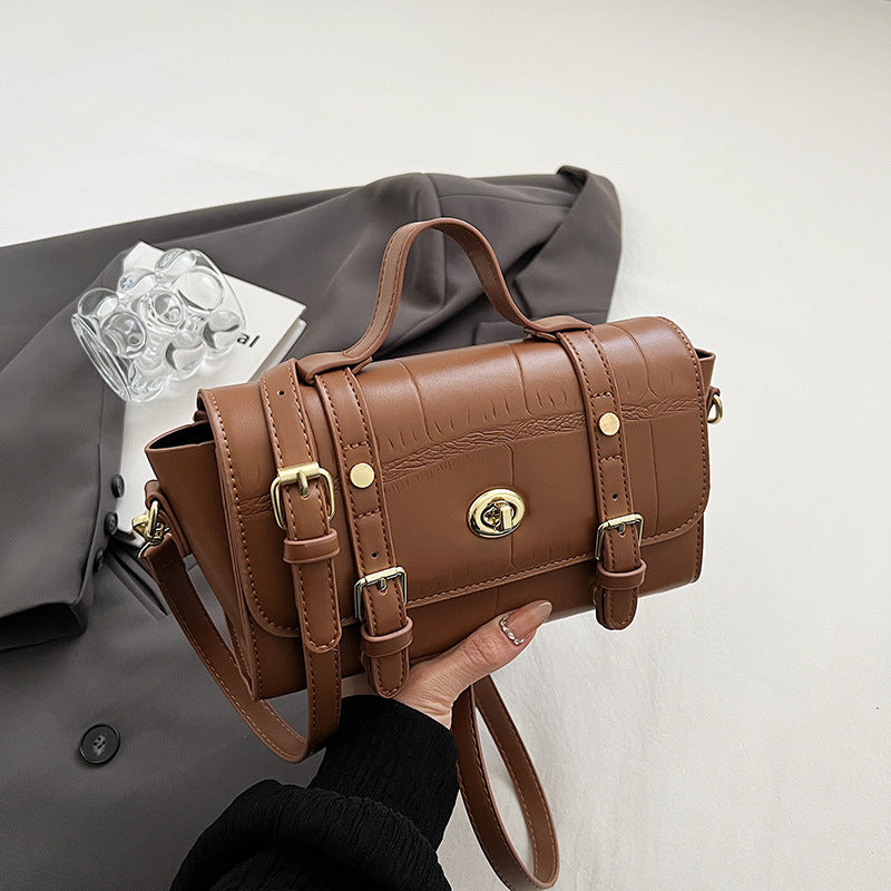 Faux Leather Retro Small Handbag