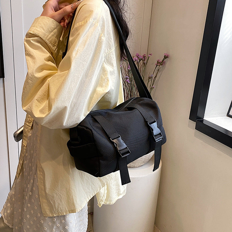 Boston Style Contrast Oxford Casual Shoulder Messenger
