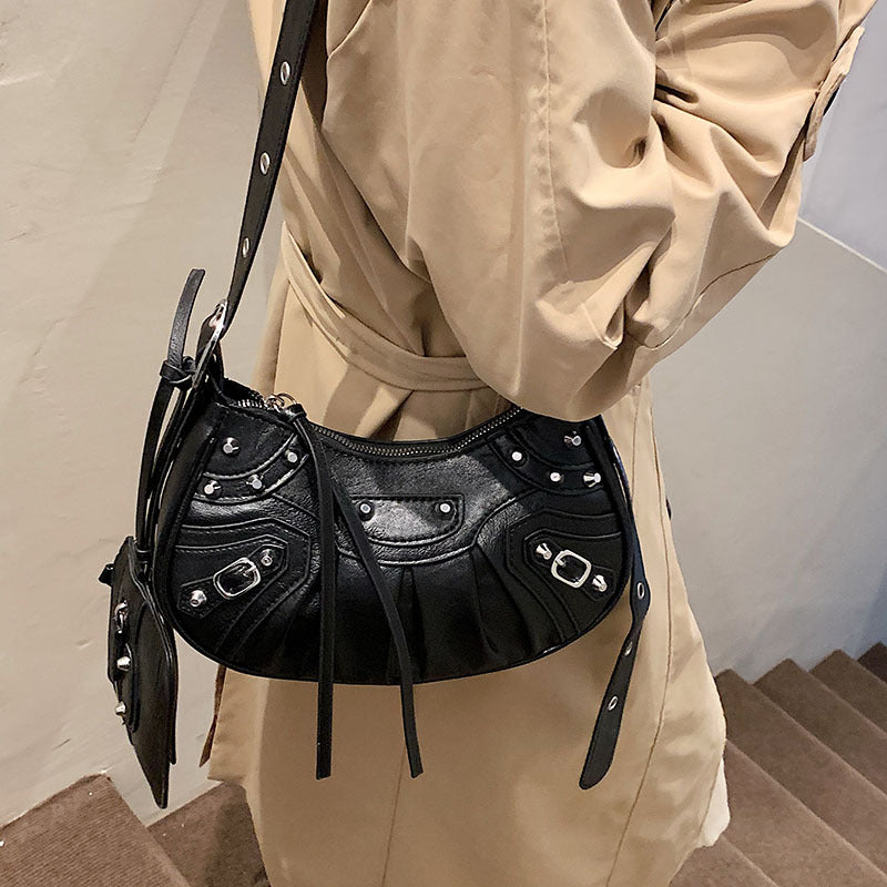 Faux Leather Multifunction Retro Casual Shoulder Bag