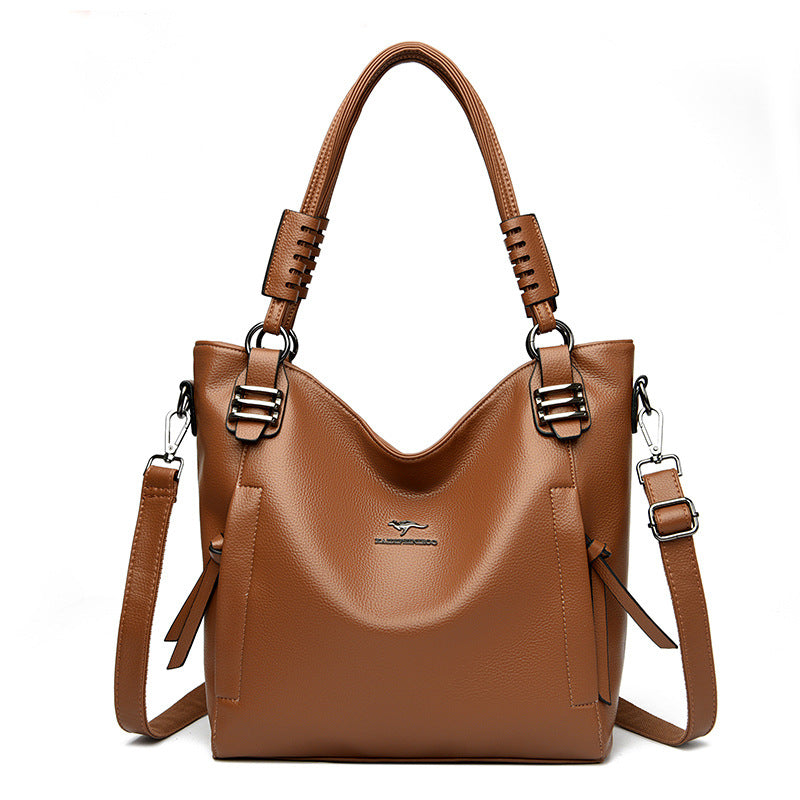 Multi-Compartment Shoulder Bag for Women
