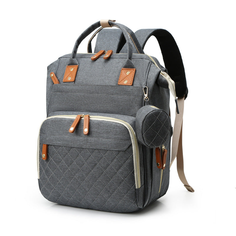 Large Capacity Lightweight Nylon Diaper Backpack