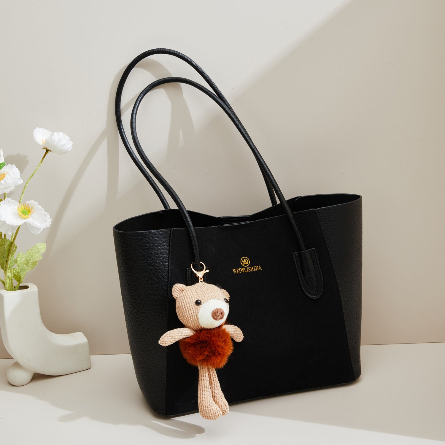 Soft PU Leather Large Capacity Class Shoulder Tote