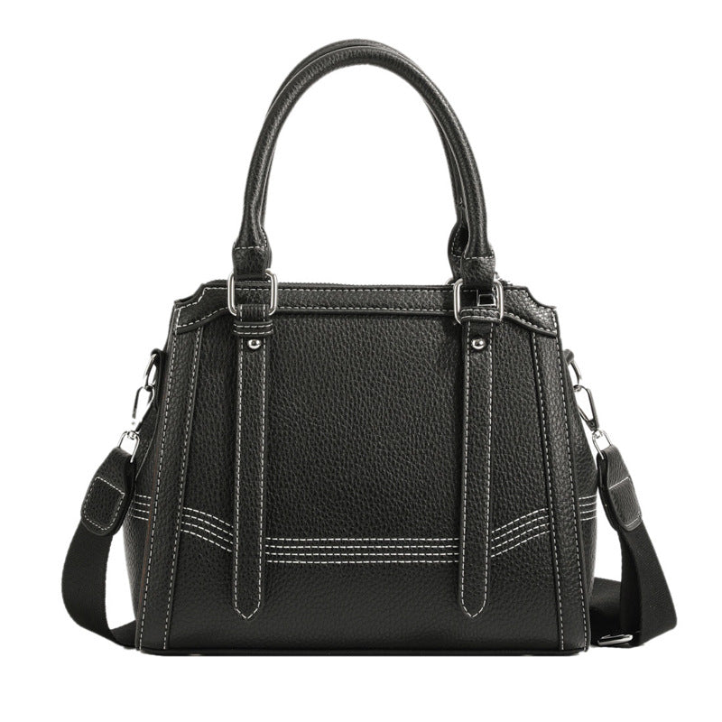 Lychee Pattern Bucket Style Winter Handbag