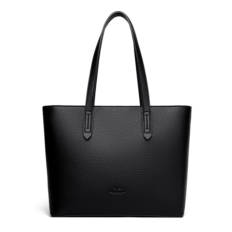 Retro PU Leather Shopping Shoulder Bag