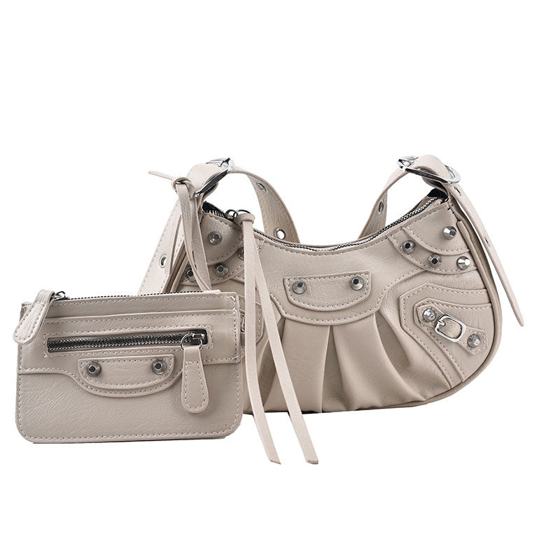 Faux Leather Multifunction Retro Casual Shoulder Bag