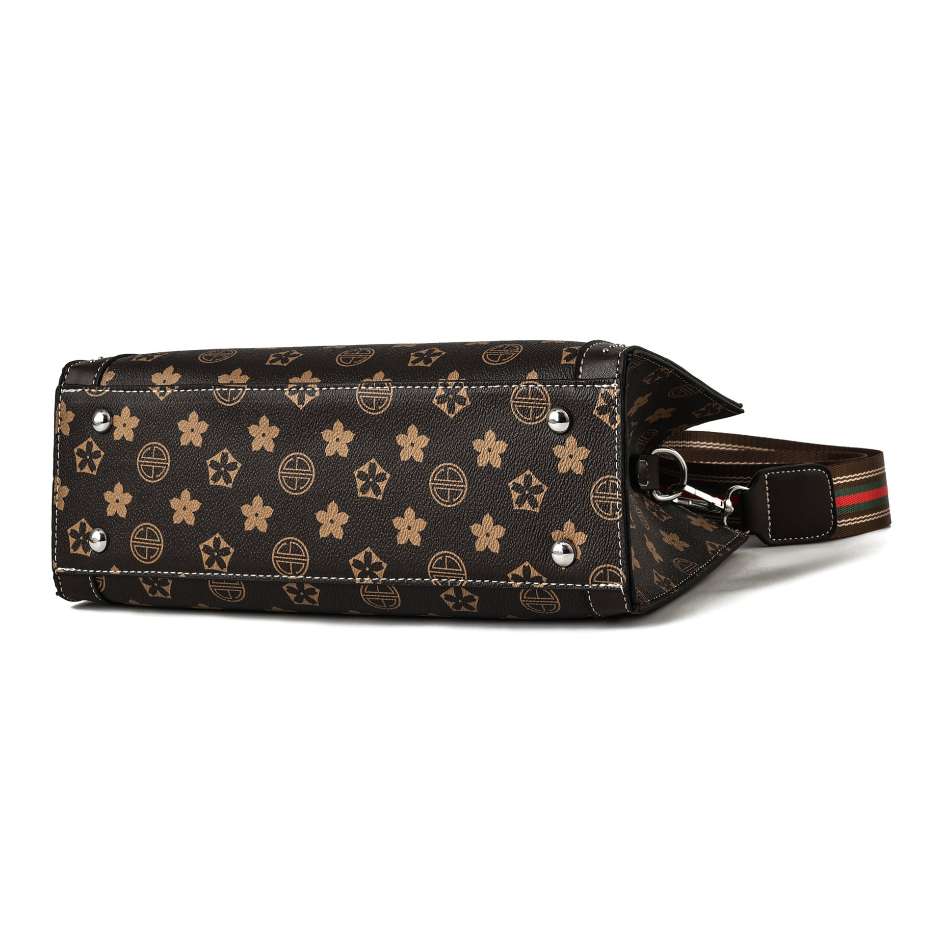 Summer Oblique Print Crossbody Handbag