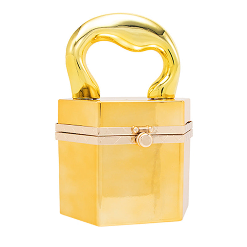 Autumn Winter PVC Chain Small Square Clutch Handbag