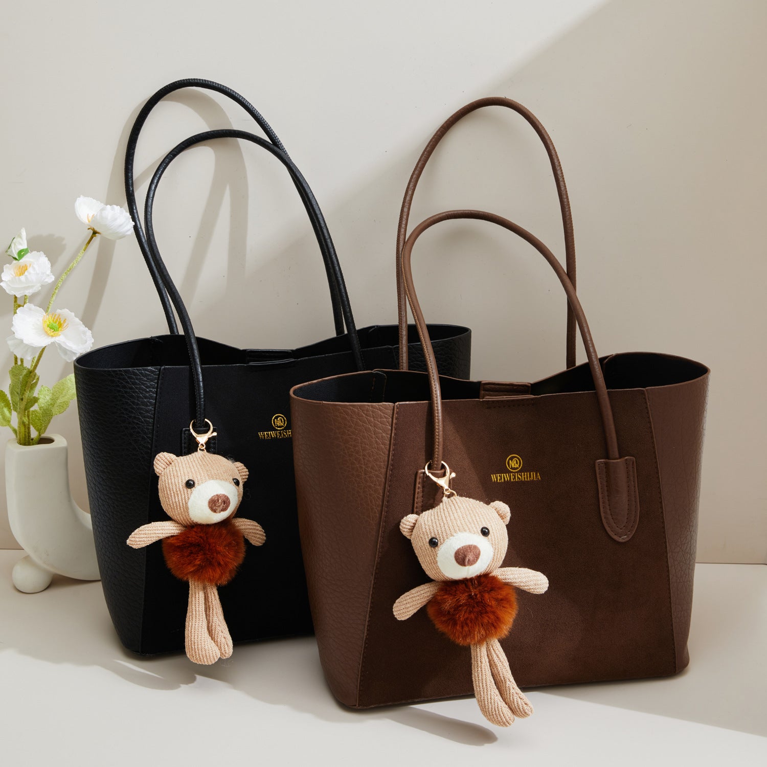 Soft PU Leather Large Capacity Class Shoulder Tote